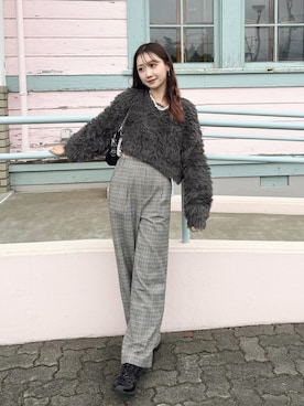 「MURUA（ムルーア）のアイテム」を使った、Nanamiさん（レディース・156cm）の秋コーディネート