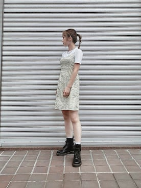 「ミニワンピ」｜Nanamiさん（レディース・155cm）の夏コーディネート