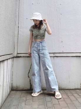 Nanamiさん（レディース・155cm）の夏コーディネート