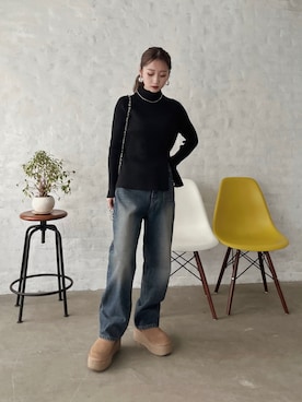 「flugge」｜Nanamiさん（レディース・156cm）の冬コーディネート
