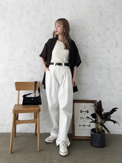 送料関税込み＜ELF SACK＞ニット・シャツ★日本未入荷★新作★ ペコちゃん×TOKYO SHIRTS】 ワイド 長袖 形態安定 レディース