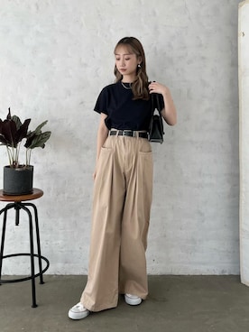 「flugge」｜Nanamiさん（レディース・156cm）の夏コーディネート