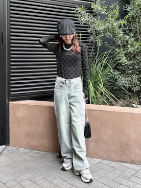 「MURUA（ムルーア）のアイテム」を使った、Nanamiさん（レディース・156cm）の秋コーディネート