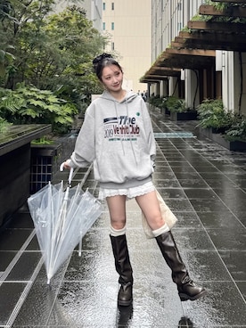 「MURUA（ムルーア）のアイテム」を使った、Nanamiさん（レディース・156cm）の秋コーディネート