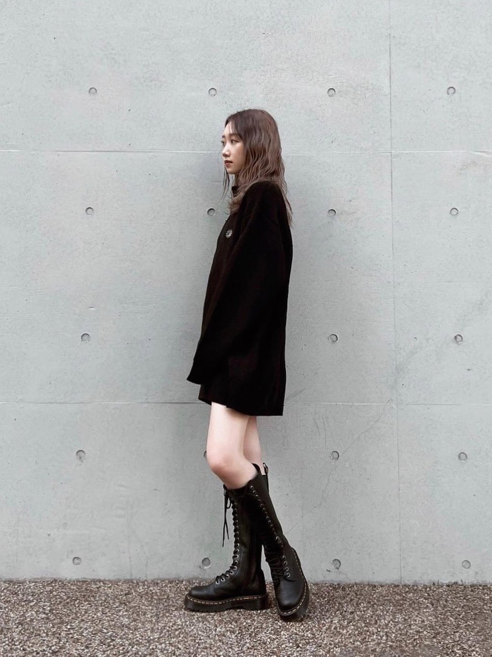 Dr. Martens BEX 20 ホール ロングブーツ 5 ブラック Ray BEAMS（レイ ビームス）Dr.Martens / 1B60 BEX 20 ホール