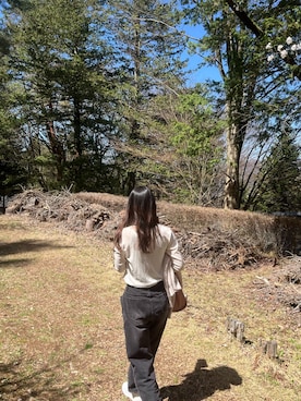 「DouDou（ドゥドゥ）のアイテム（バッグ）」を使った、naさん（レディース・160cm）の春コーディネート