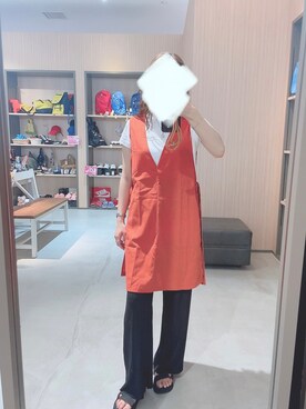「AS as know as（エーエス アズノウアズ）のアイテム（トップス）」を使った、nnynnさん（レディース・159cm）の夏コーディネート