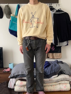 「PEARLY GATES（パーリーゲイツ）のアイテム」を使った、アクセルさん（メンズ・180cm）の春コーディネート