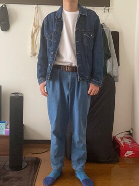 「BEN DAVIS（ベンデイビス）のアイテム（Tシャツ/カットソー）」を使った、アクセルさん（メンズ・179cm）の春コーディネート
