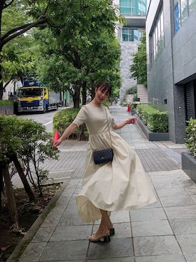 「LILY BROWN（リリーブラウン）のアイテム（サンダル）」を使った、かぉさん（レディース・152cm）の夏コーディネート