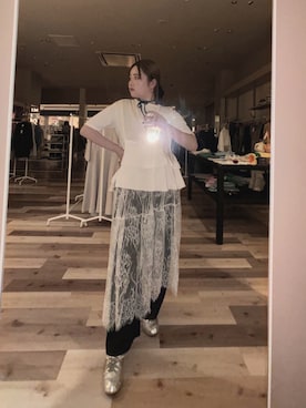 「Green　Parks（グリーンパークス）のアイテム」を使った、Hinakaさん（骨格ストレート・レディース・165cm）の夏コーディネート