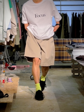「アイテム（チノパンツ）」を使った、-age.-さん（メンズ・166cm・20代）の夏コーディネート