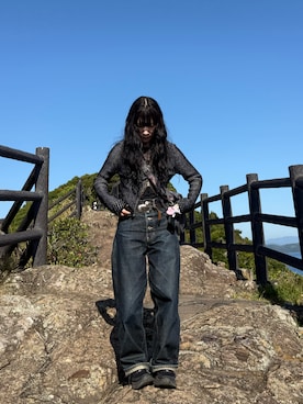 「SUGARHILL（シュガーヒル）のアイテム」を使った、マリコスさん（レディース・154cm）の秋コーディネート