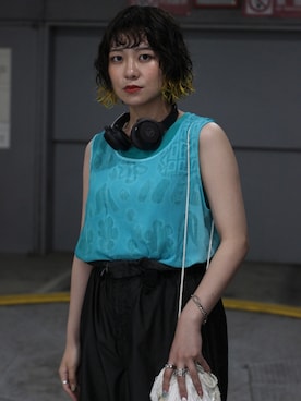 「撮影」｜YUKI☺︎  #155さん（レディース・154cm）の夏コーディネート