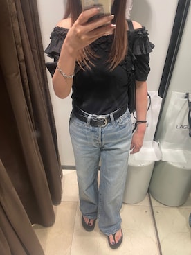 「MOUSSY（マウジー）のアイテム」を使った、meguuuさん（レディース・156cm）の夏コーディネート
