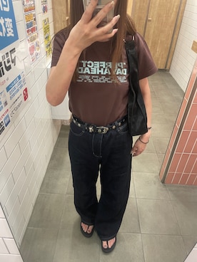 「MOUSSY（マウジー）のアイテム」を使った、meguuuさん（レディース・156cm）の夏コーディネート