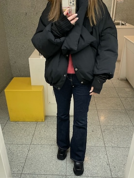 MOUSSY(マウジー)の「DOLMAN PUFFER ジャケット(ダウンジャケット