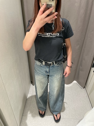 MOUSSY（マウジー）の「WIDE BAGGY STRAIGHT（デニムパンツ