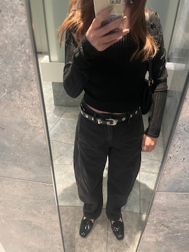 「GAP（ギャップ）のアイテム（デニムパンツ）」を使った、meguuuさん（レディース・156cm）の秋コーディネート