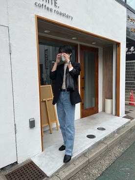 「ASCLO（エジュクロ）のアイテム（ジャケット/アウター）」を使った、りゅうぽんさん（メンズ・171cm）の春コーディネート