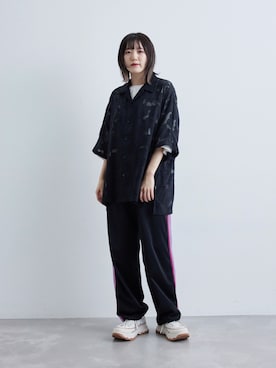 「re_k by JUNRED（レクバイジュンレッド）のアイテム（パンツ）」を使った、shioriさん（レディース・164cm）の春コーディネート