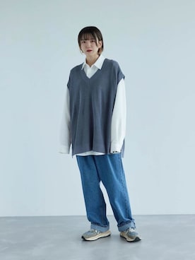 「re_k by JUNRED（レクバイジュンレッド）のアイテム」を使った、shioriさん（レディース・164cm）の秋コーディネート