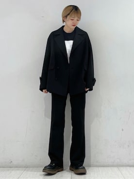 「JUNRED（ジュンレッド）のアイテム（ブルゾン）」を使った、shioriさん（レディース・164cm）の秋コーディネート