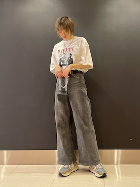「re_k by JUNRED（レクバイジュンレッド）のアイテム（ショルダーバッグ）」を使った、shioriさん（レディース・164cm）の春コーディネート