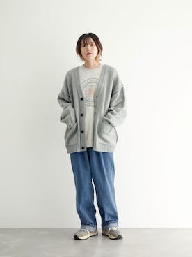 「JUNRED（ジュンレッド）のアイテム（スウェット）」を使った、shioriさん（レディース・164cm）の秋コーディネート