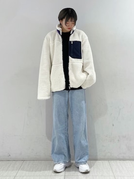 「JUNRED（ジュンレッド）のアイテム（ブルゾン）」を使った、shioriさん（レディース・164cm）の秋コーディネート