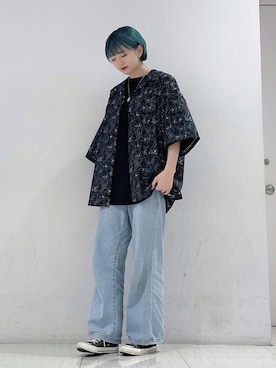 「SOMETHING（サムシング）のアイテム」を使った、shioriさん（レディース・164cm）の夏コーディネート