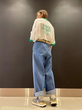 「re_k by JUNRED（レクバイジュンレッド）のアイテム」を使った、shioriさん（レディース・164cm）の春コーディネート