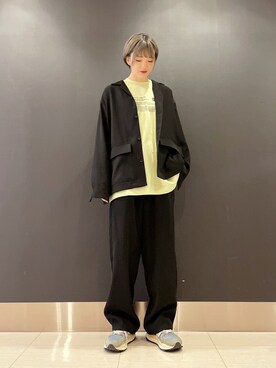 「JUNRED（ジュンレッド）のアイテム（ブルゾン）」を使った、shioriさん（レディース・164cm）の春コーディネート