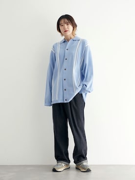 「re_k by JUNRED（レクバイジュンレッド）のアイテム（カーディガン/ボレロ）」を使った、shioriさん（レディース・164cm）の秋コーディネート
