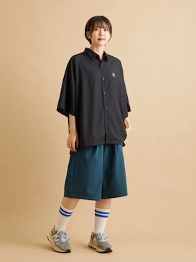 「JUNRED（ジュンレッド）のアイテム」を使った、shioriさん（レディース・164cm）の夏コーディネート