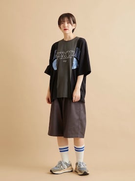 「iisy（イージー）のアイテム」を使った、shioriさん（レディース・164cm）の夏コーディネート