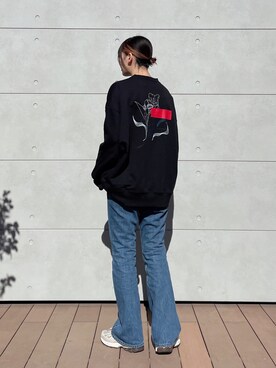 「re_k by JUNRED（レクバイジュンレッド）のアイテム（パンツ）」を使った、shioriさん（レディース・164cm）の冬コーディネート