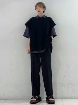 「JUNRED（ジュンレッド）のアイテム」を使った、shioriさん（レディース・164cm）の夏コーディネート