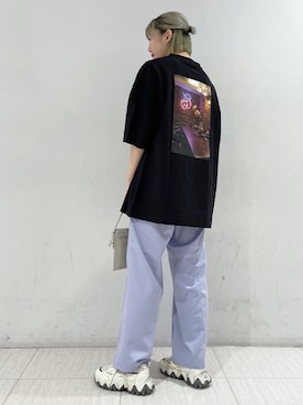 「JUNRED（ジュンレッド）のアイテム（バッグ）」を使った、shioriさん（レディース・164cm）の夏コーディネート