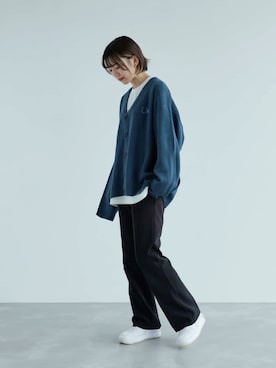 「JUNRED（ジュンレッド）のアイテム（トップス）」を使った、shioriさん（レディース・164cm）の秋コーディネート