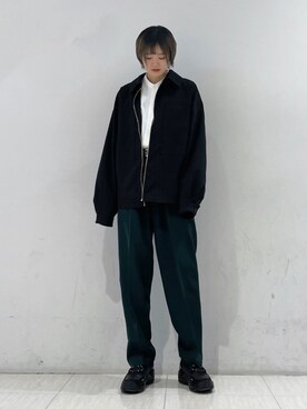 「re_k by JUNRED（レクバイジュンレッド）のアイテム（ブルゾン）」を使った、shioriさん（レディース・164cm）の冬コーディネート