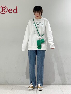 「re_k by JUNRED（レクバイジュンレッド）のアイテム（ショルダーバッグ）」を使った、shioriさん（レディース・164cm）の冬コーディネート