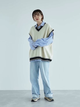 ストライプシャツ のレディース人気ファッションコーディネート Wear