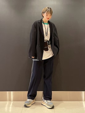 「re_k by JUNRED（レクバイジュンレッド）のアイテム（ショルダーバッグ）」を使った、shioriさん（レディース・164cm）の春コーディネート