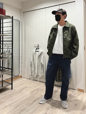 「アイテム（パンツ）」を使った、mogura420さん（メンズ・172cm）の秋コーディネート