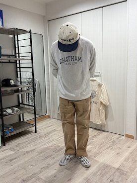 「アイテム（タンクトップ）」を使った、mogura420さん（メンズ・172cm）の秋コーディネート