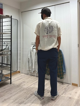 「アイテム（帽子）」を使った、mogura420さん（メンズ・172cm）の秋コーディネート