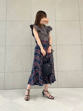 「Te chichi CLASSIC（テチチクラシック）のアイテム（トップス）」を使った、miho.kさん（レディース・158cm）の春コーディネート