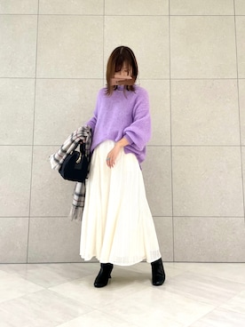 miho.kさん（レディース・158cm）の冬コーディネート