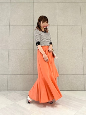 「Te chichi（テチチ）のアイテム（その他）」を使った、miho.kさん（レディース・158cm）の夏コーディネート
